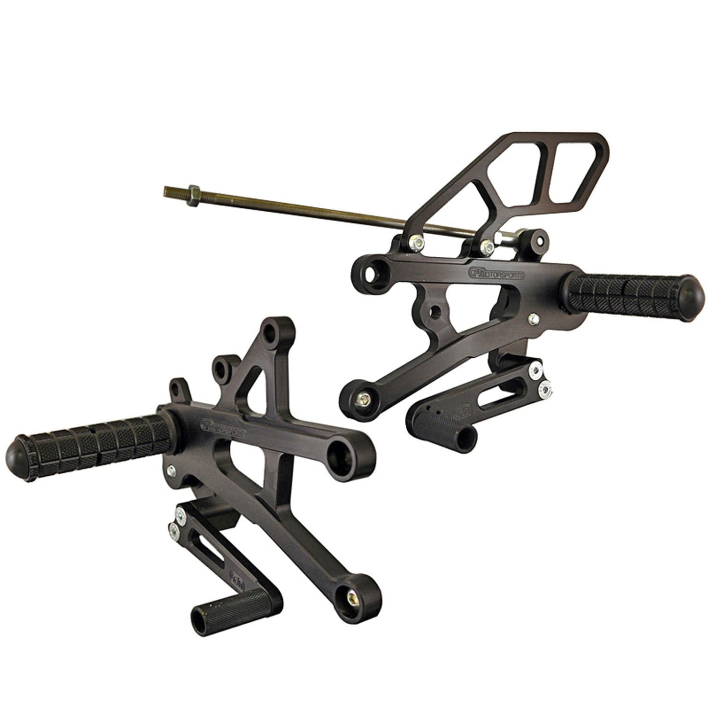 05-0500B Triumph Daytona 675 2006-12 Daytona 675R 2011-12 Complete Rearset Kit w/ Pedals - STD Shift - Woodcraft Technologies