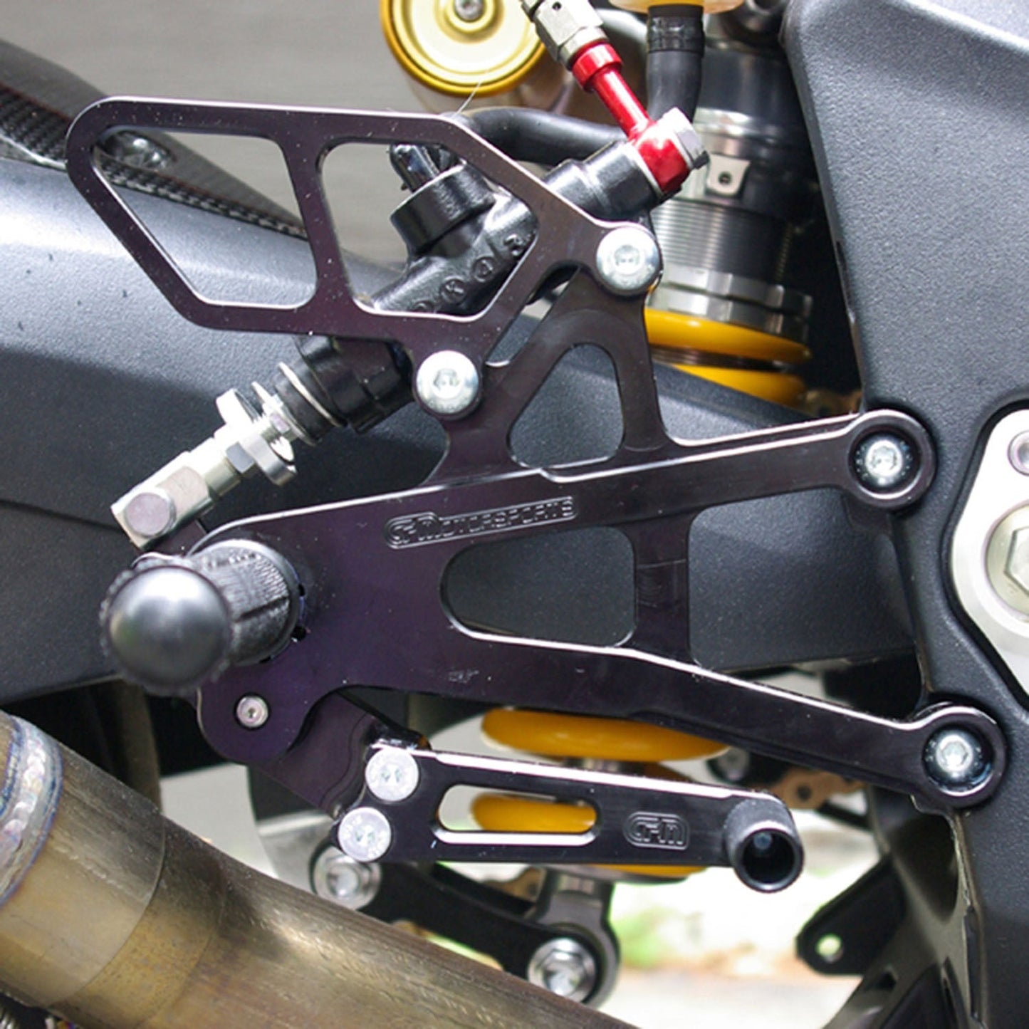 05-0509B Triumph Street Triple Rearset Kit, STD Shift W/O QS - Complete W/Shift and Brake Pedals