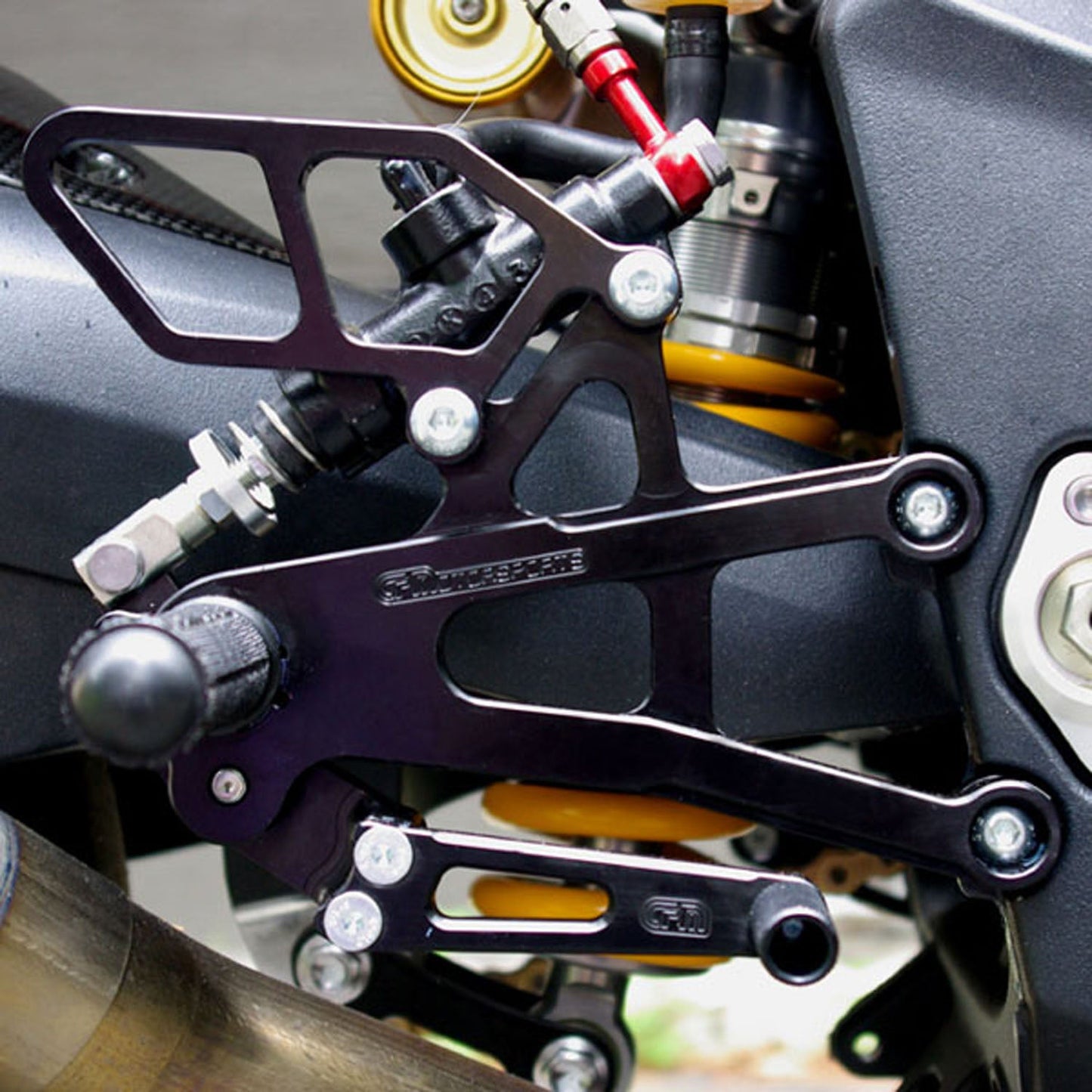 05-0511B Triumph Daytona 675/Street Triple Rearset - GP Shift w/o QS - RACE ONLY (No Side Stand)