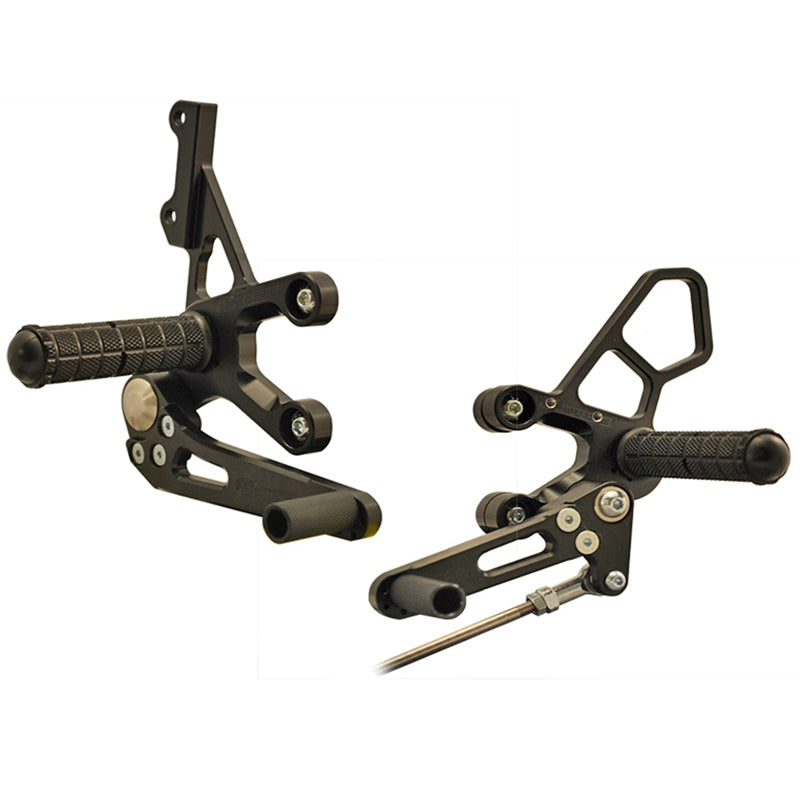 05-4225B Suzuki SV650 - STD Shift Complete Rearset W/Pedals - Woodcraft Technologies