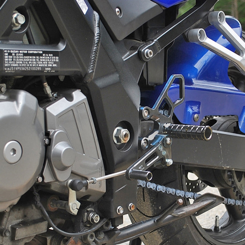 05-4225B Suzuki SV650 - STD Shift Complete Rearset W/Pedals - Woodcraft Technologies