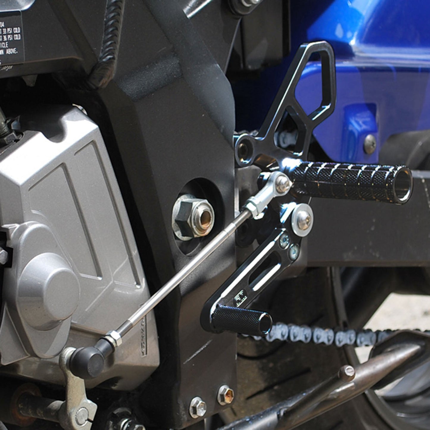 05-4227B Suzuki SV650 2003-09 Complete Rearset Kit w/ Pedals - GP Shift - Woodcraft Technologies