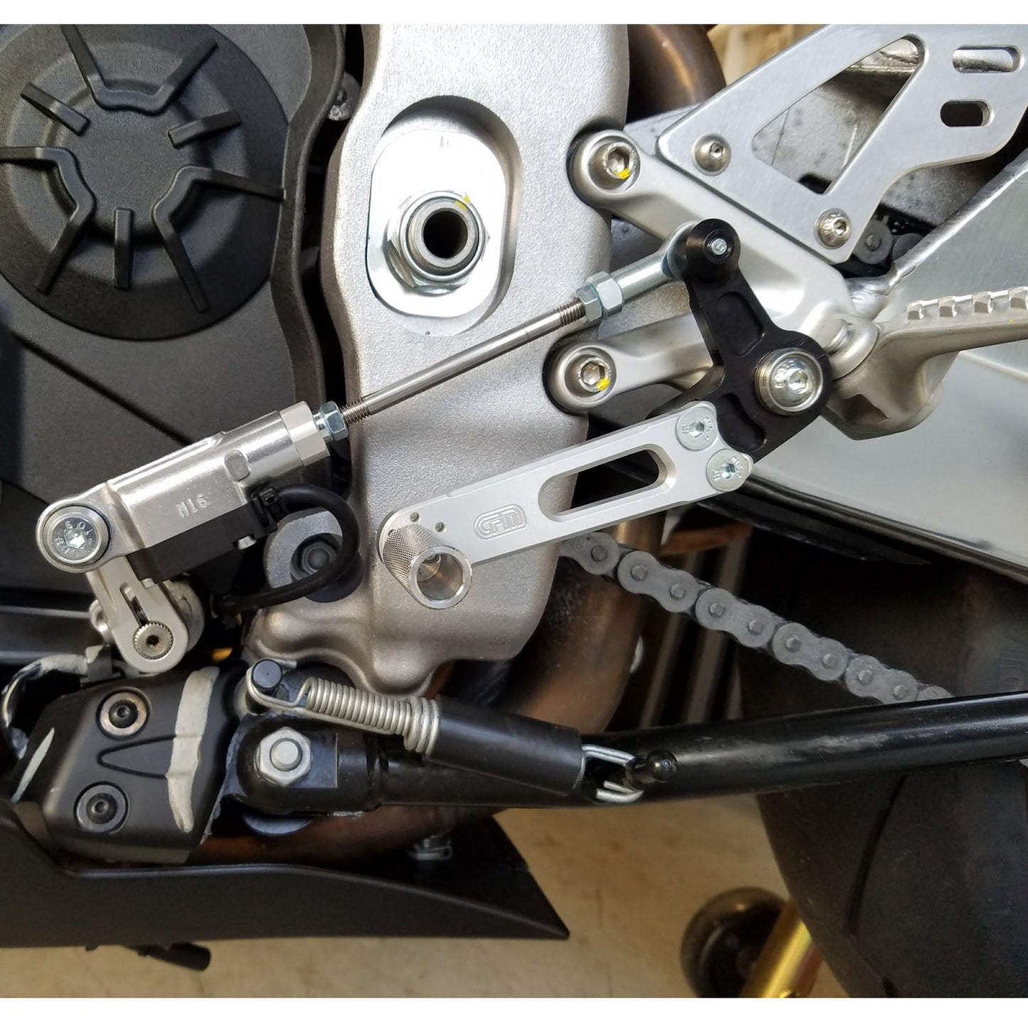 08-5743 Shift Pedal Kit, Aprilia RSV4 2017-20, TounoV4 2017-20, GP for OEM Rearsets - Woodcraft Technologies