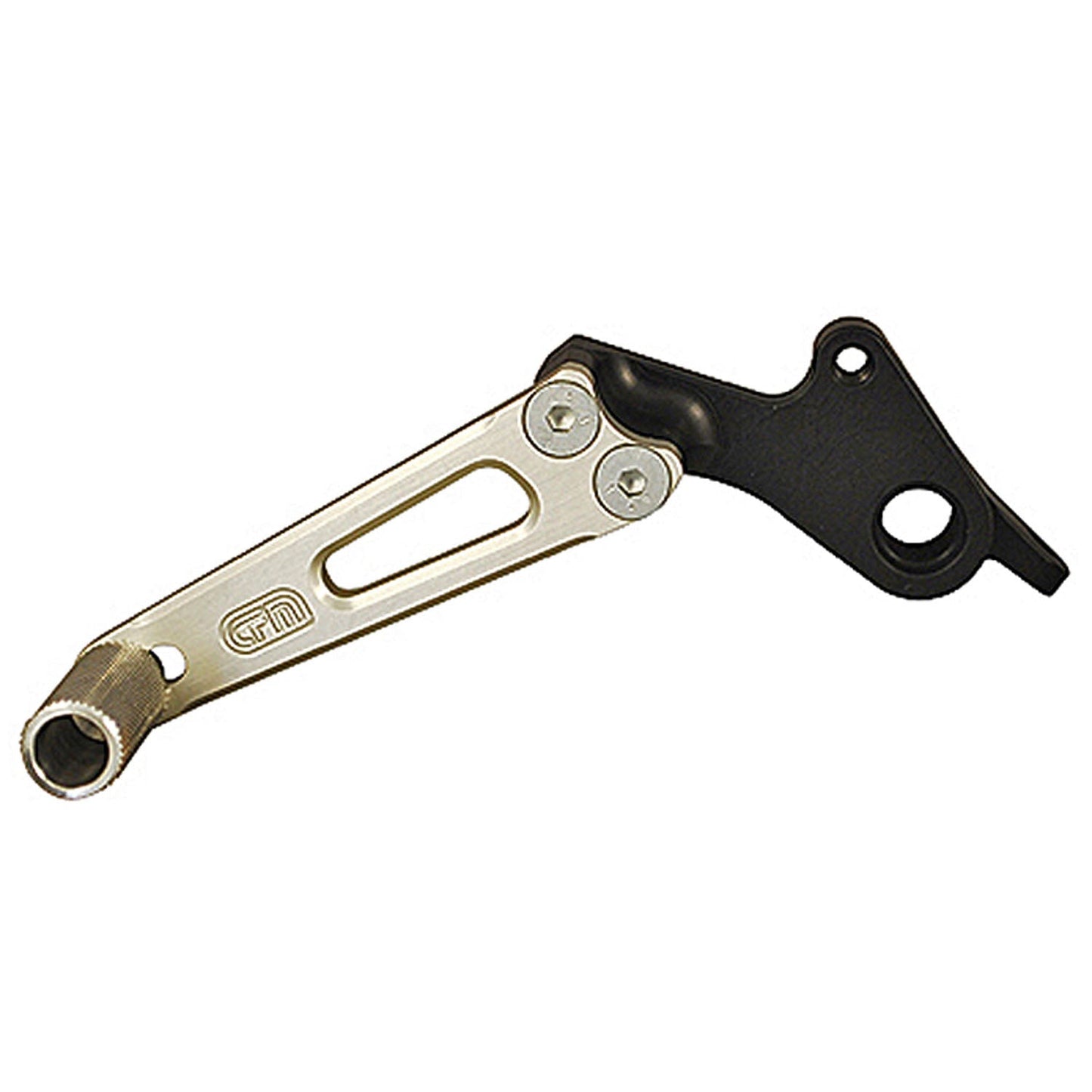 09-0640A Brake Pedal Assembly, Alum. Silver, Ducati 848/1098/1198 (clear anodize) - Woodcraft Technologies