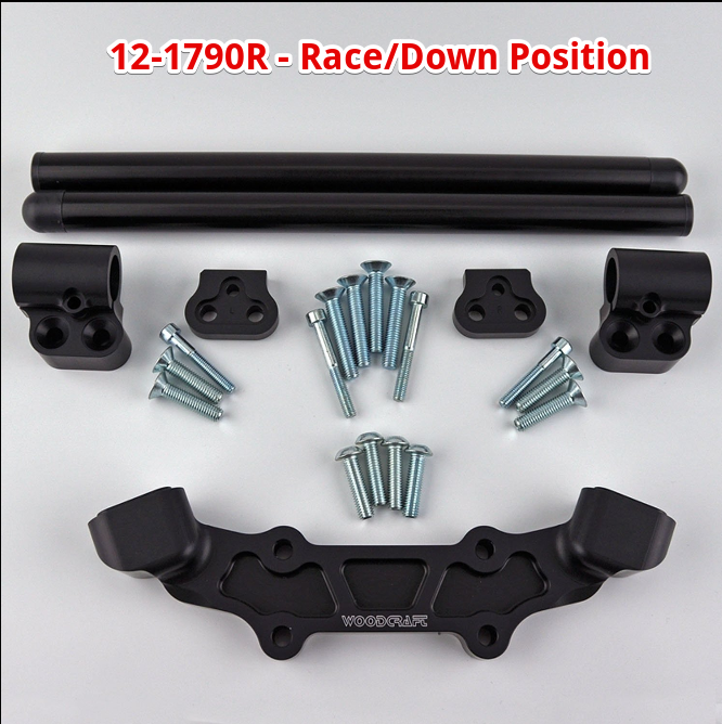 Clipon Adapter Plate, KTM DUKE 790 2018-20, DUKE 890 2020-21 - Woodcraft Technologies