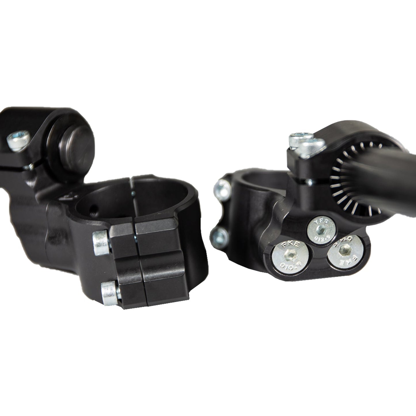 Woodcraft 35MM Rise Side Mount Adjustable Clip ons for 2009-20 Kawasaki ZX-6 - Woodcraft Technologies