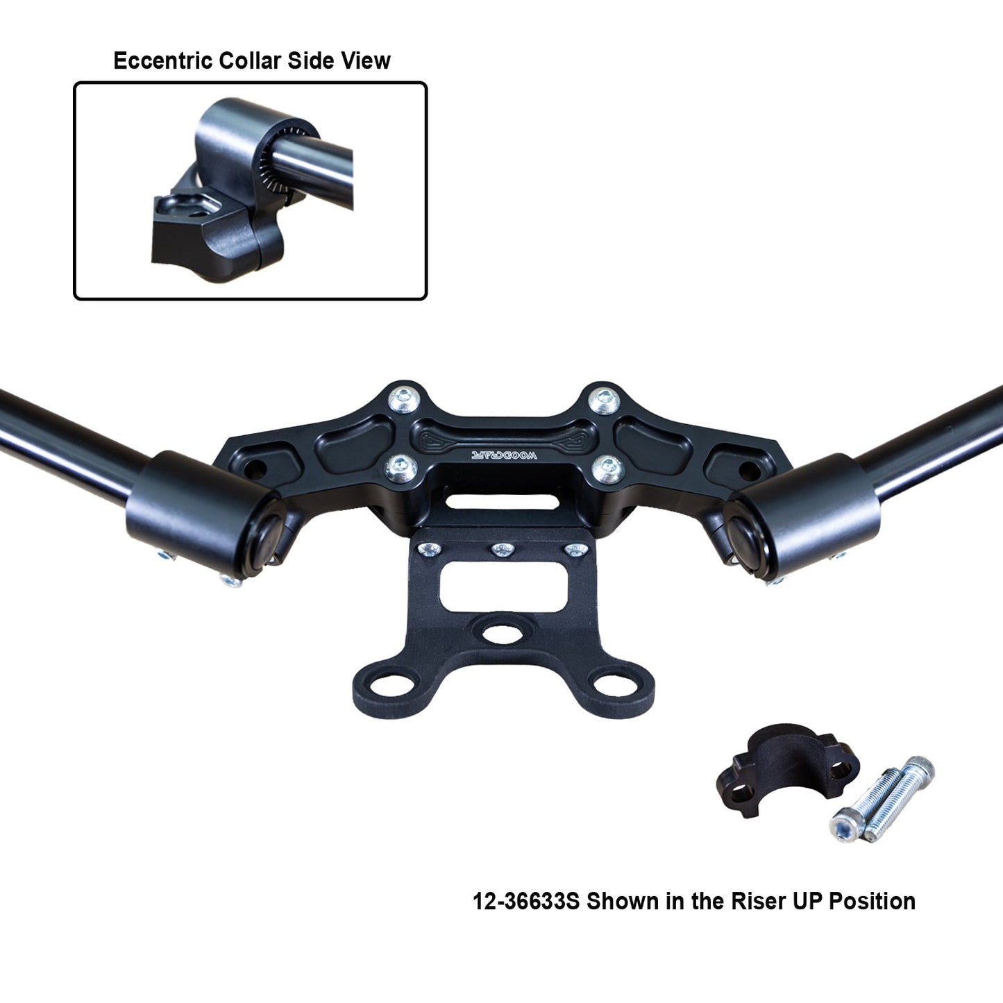 Ducati Monster 797/821 2018-21 Clipon Adapter Plate w/Gauge Mount 1.5 inch Standard Rise w/ BXL bars
