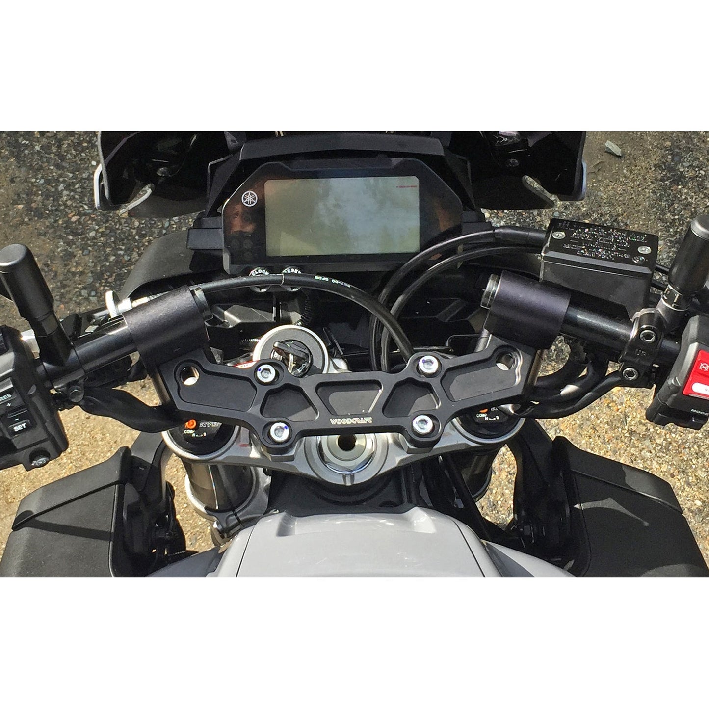 Clipon Adapter Plate w/ XL Black Bars Yamaha FZ-10 2017, MT-10 2018-20 - Woodcraft Technologies