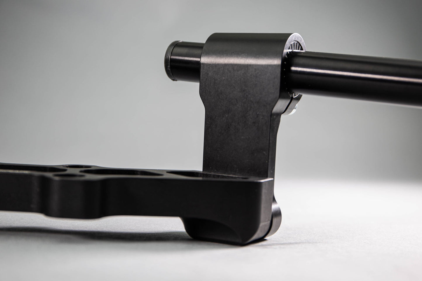 Adjustable Riser Clipon Adapter Plate w/ XL Black Bars Ducati Monster 696/796/1100 - Woodcraft Technologies