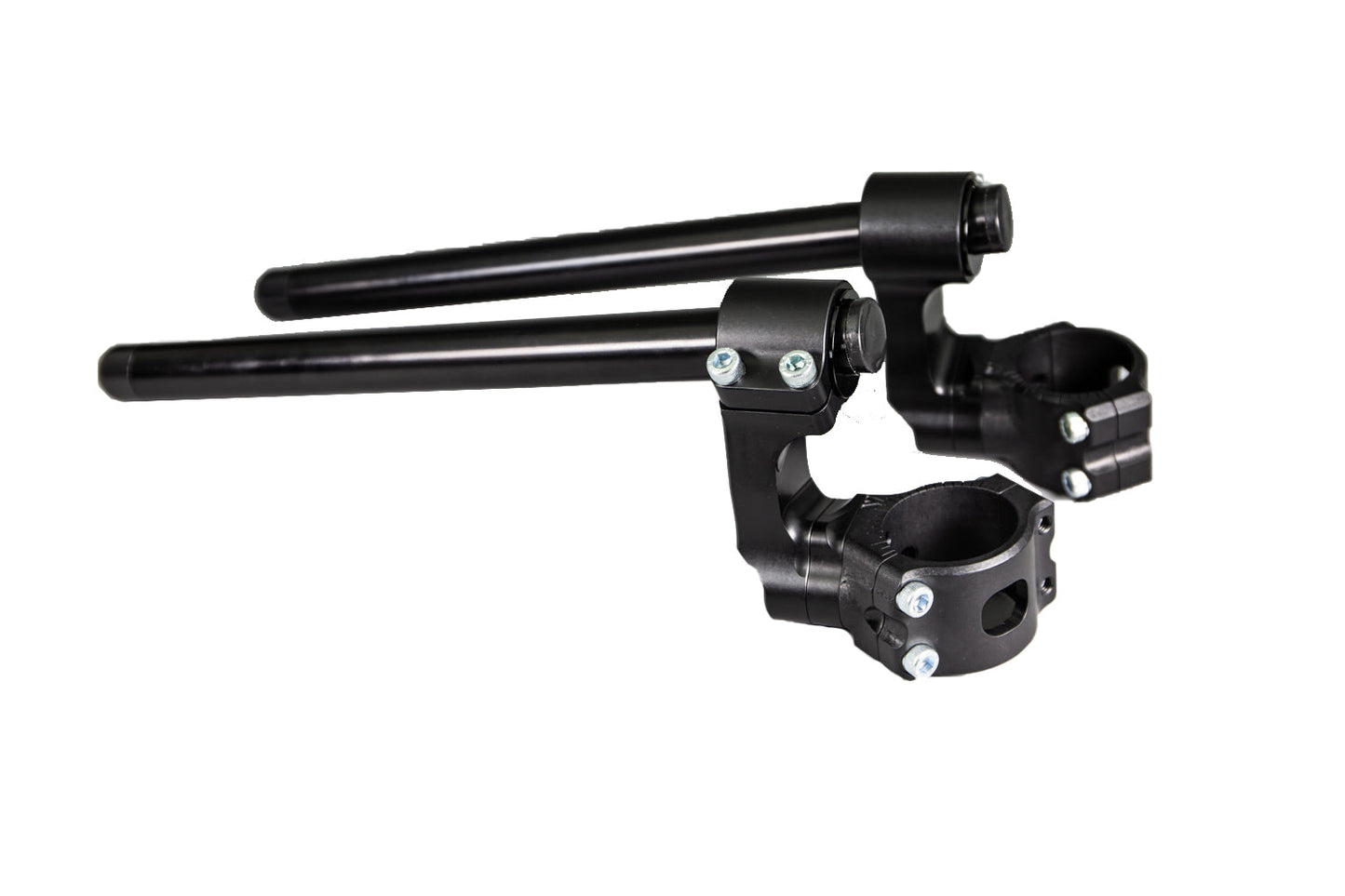 Aprilia Tuono V4 1100 2015-20 51mm Side Mount 75mm Rise Eccentric Adjustable Clip-on Riser - Woodcraft Technologies