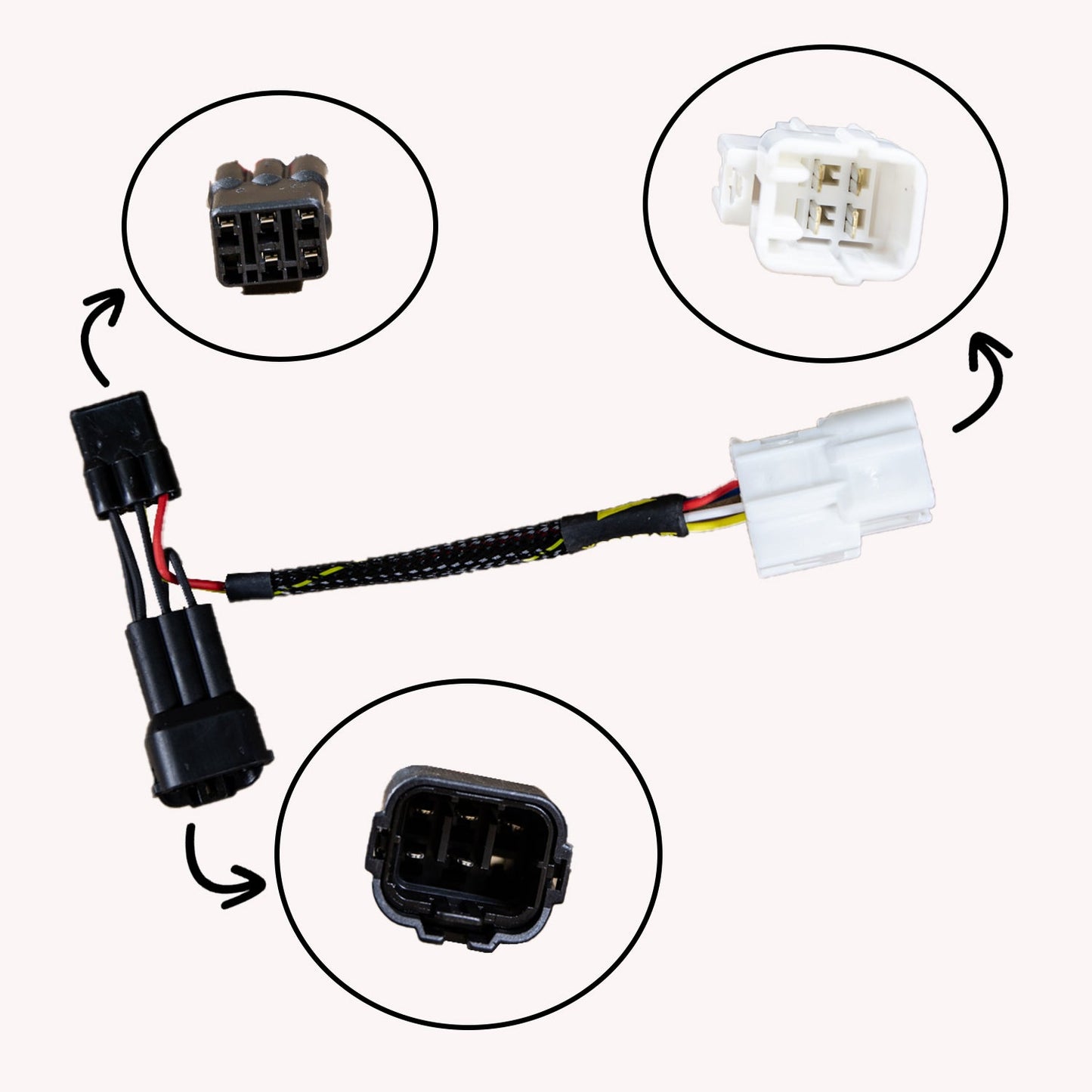 43-0111 2012-16 Kawasaki Ninja 650 Keyswitch Elimination Harness