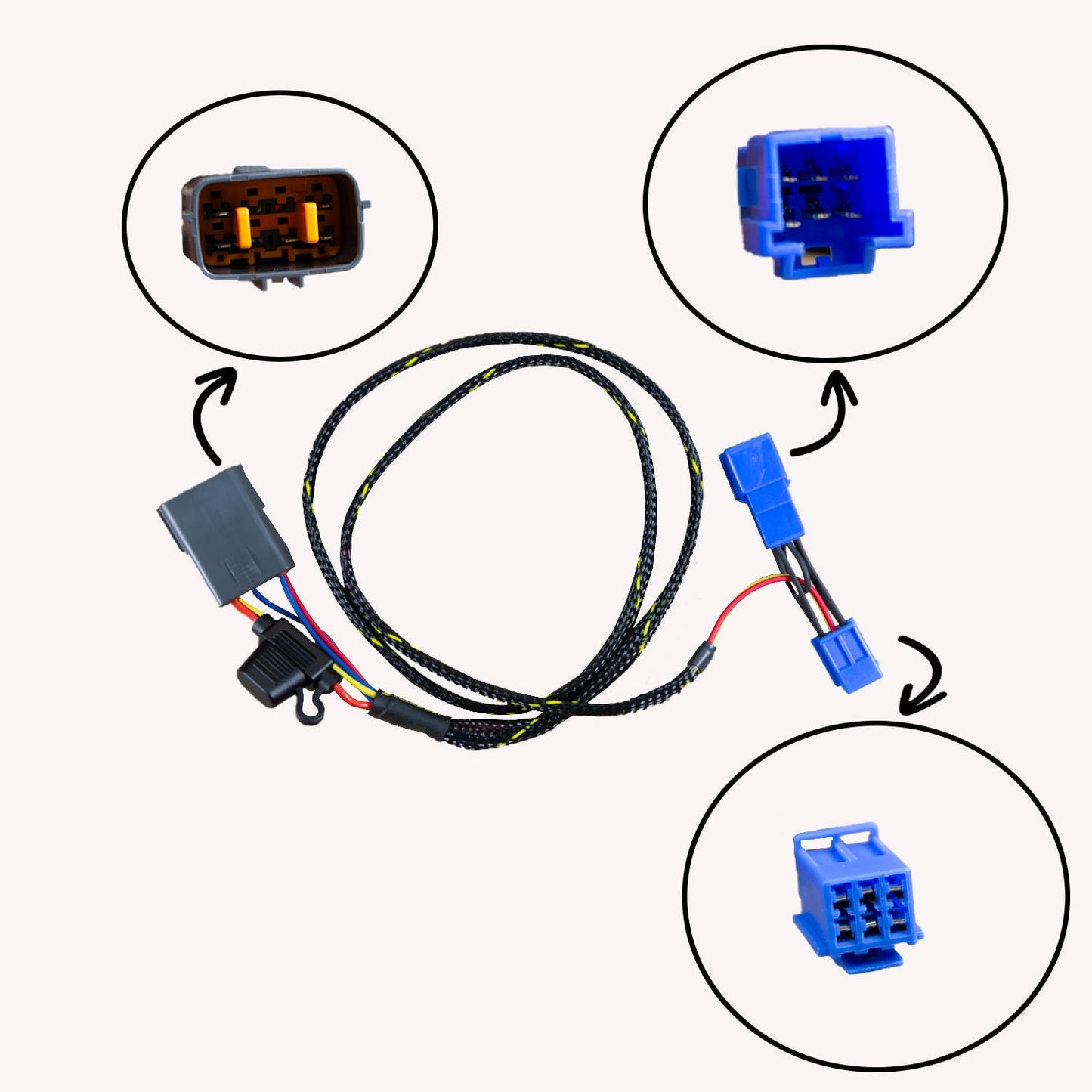 43-0501 2009-12 Triumph Daytona 675/R Keyswitch Elimination Harness