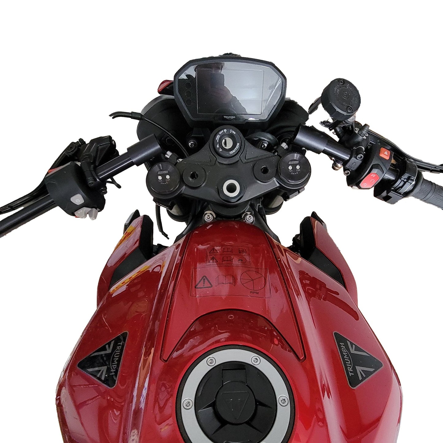 2024+ Triumph Street Triple RS, 2 1/2" K3 Riser Clipon w/ BXL handlebars