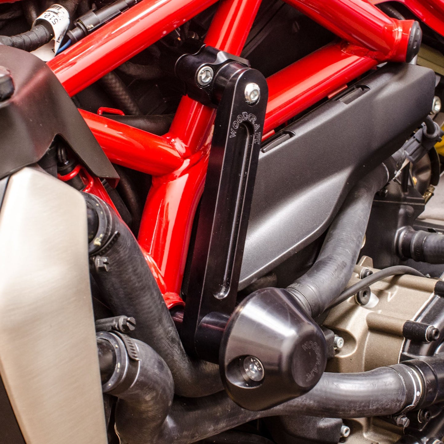 50-0630 Ducati Monster 821, 1200 Frame Slider Kit Complete w/ Domed Pucks