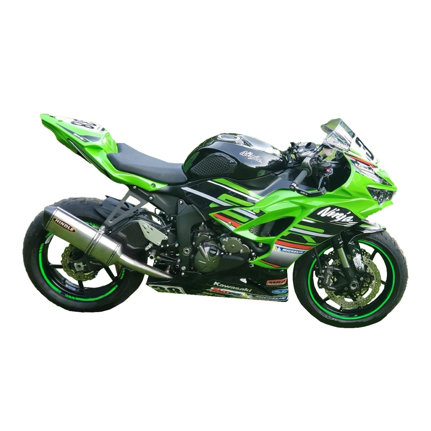 Hindle Evo Megaphone Full System Kawasaki ZX6R/636 2009-20 - Woodcraft Technologies