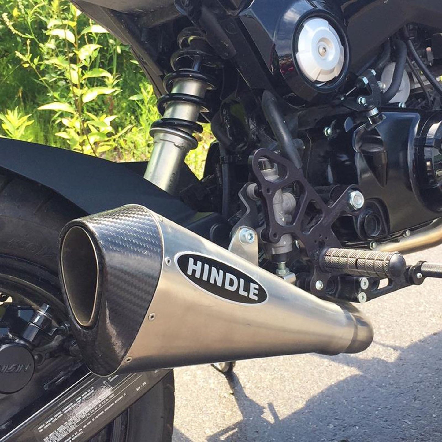 Hindle Evo Megaphone Full System Honda GROM 2014-16 - Woodcraft Technologies