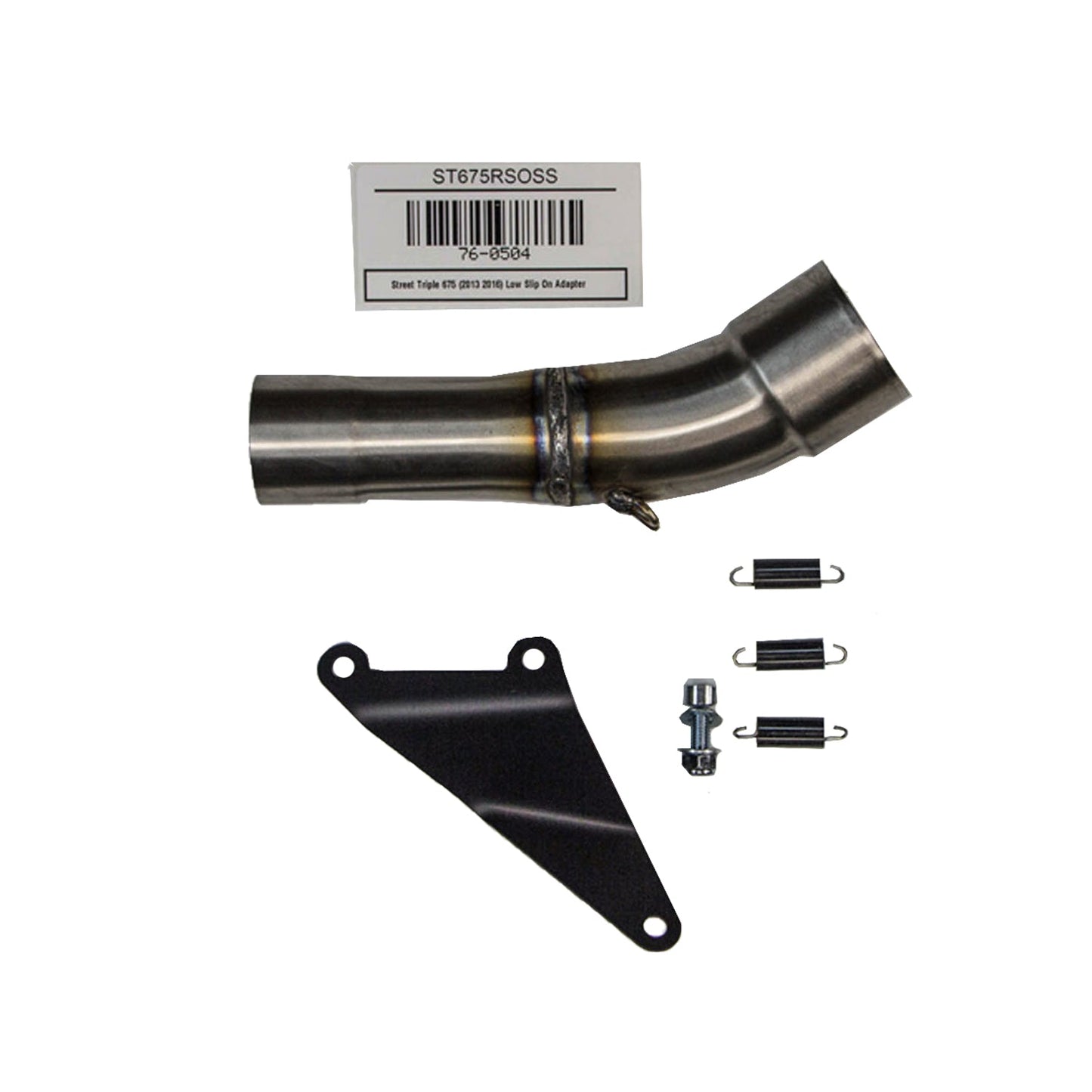 Triumph Street Triple 2013-16 Slipon Adapter Slipon Adapter w/hanger (12225) - Woodcraft Technologies