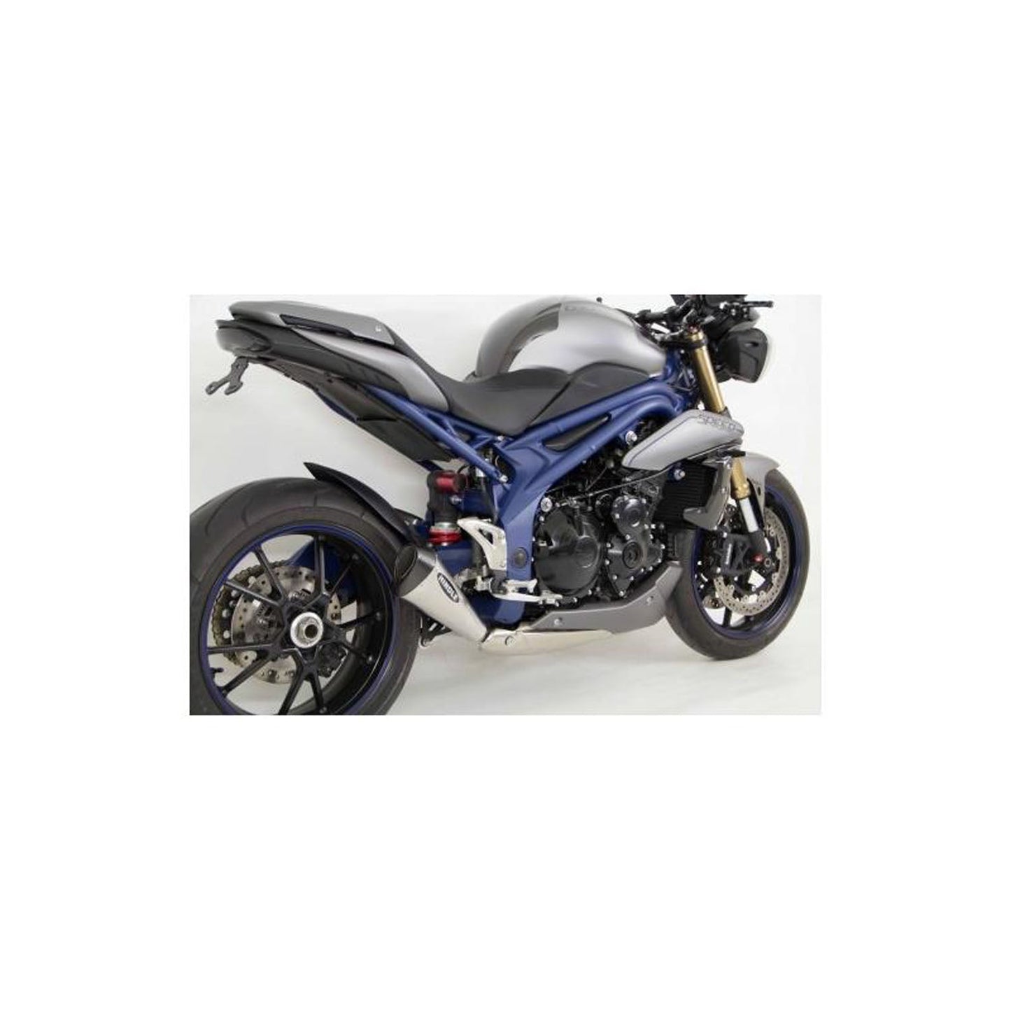 Hindle Evolution Megaphone Slip-on System Triumph 1050 Speed Triple 2011-15 - Woodcraft Technologies