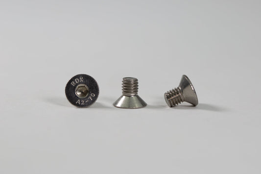 0249 SS Skid Pad Hardware Kit 5x8 Flat Head (NO O-RING) - Woodcraft Technologies