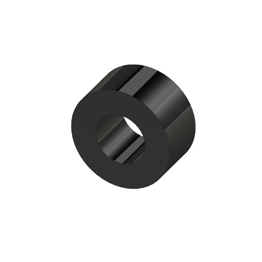 Spacer, Alum, unthreaded, (1/2 OD x 1/4 ID x 1/4 thick) BLACK - Woodcraft Technologies