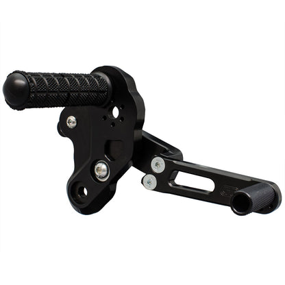 05-0108B Kawasaki Z125 2017-20 Complete Rearset Kit w/ Pedals - GP Shift - Woodcraft Technologies