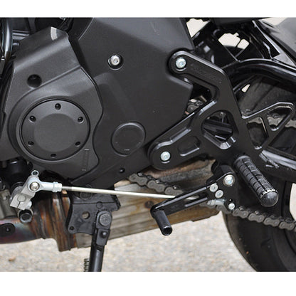 05-0125B Kawasaki Ninja 650 2012-16 Rearset Kit Complete Rearset Kit w/ Pedals - STD/GP Shift - Woodcraft Technologies