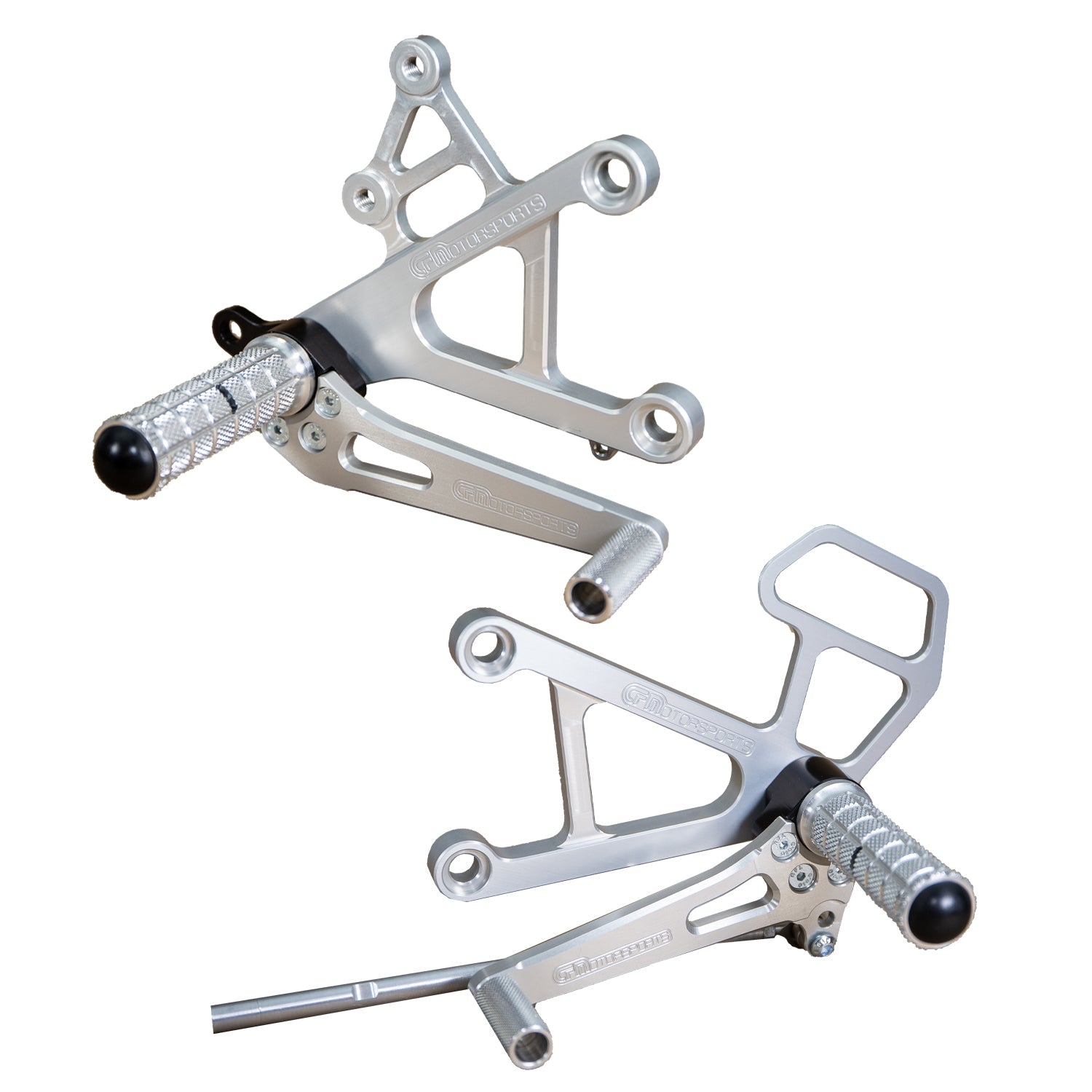 05-0140B Kawasaki Ninja ZX6 2003-04 ZX636 Complete Rearset Kit w/ Pedals - STD/GP Shift - Woodcraft Technologies