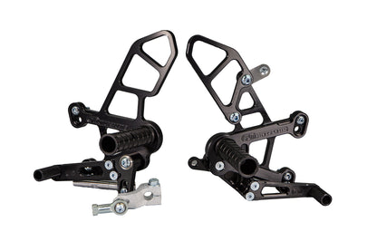 05-0171B Kawasaki Ninja ZX10 2021 Complete Rearset Kit w/ Pedals - STD/GP Shift - Woodcraft Technologies