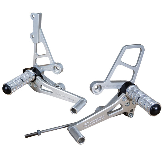 05-0212B Suzuki TL1000R 1998-03 Complete Rearset Kit W/Pedals - Woodcraft Technologies