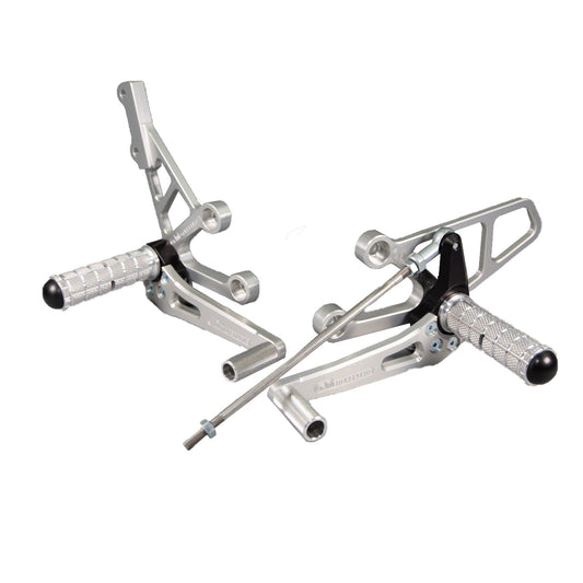 05-0221B Suzuki SV650/S 1999-02 High Mount Rearset  - GP Shift - Woodcraft Technologies