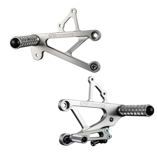 05-0330B Honda CBR600F4 1999-00  Complete Rearset Kit w/ Pedals - STD/GP Shift - Woodcraft Technologies