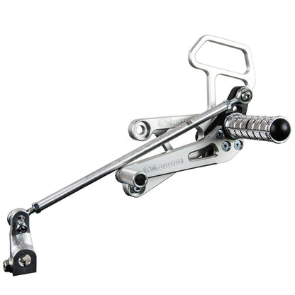 05-0335B Honda CBR600RR 2003-06 Complete Rearset Kit w/ Pedals - STD/GP Shift - Woodcraft Technologies