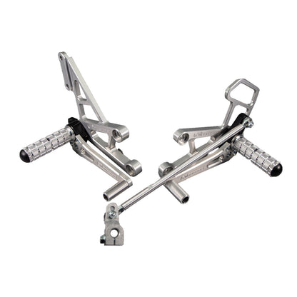 05-0335B Honda CBR600RR 2003-06 Complete Rearset Kit w/ Pedals - STD/GP Shift - Woodcraft Technologies