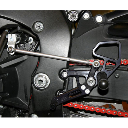 05-0339B Honda CBR1000RR 2008-16 CBR1000RRSP 2014-16  Complete Rearset Kit w/ Pedals - STD/GP Shift - Woodcraft Technologies
