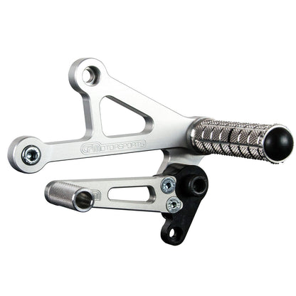 05-0600B Ducati SS750 1991-98 SS900 1991-98 Complete Rearset Kit w/ Pedals - STD/GP Shift - Woodcraft Technologies