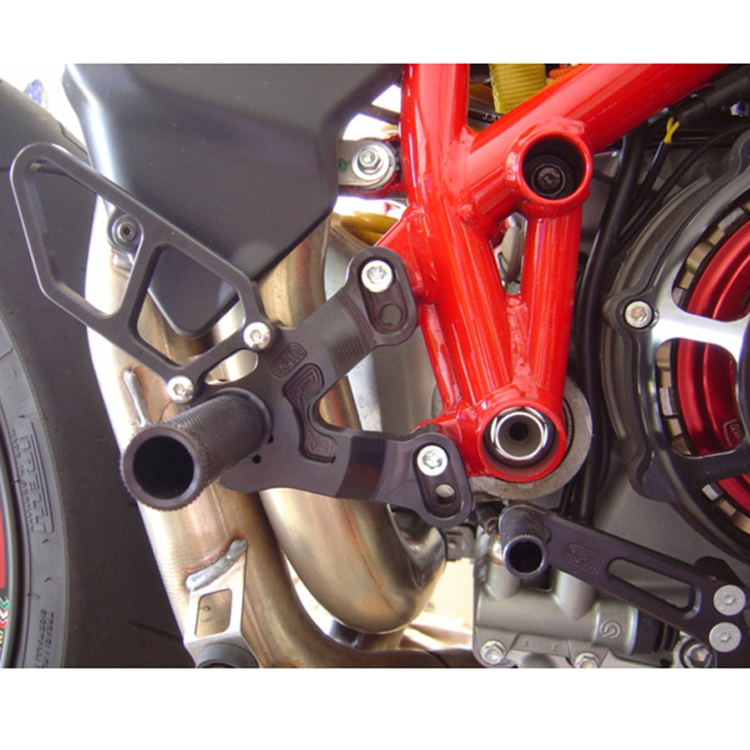 05-0641B Ducati 1198SP 2008-09 848 EVO 2011-13 Complete Rearset Kit w/ Pedals - GP Shift  w/ Factory QS - Woodcraft Technologies