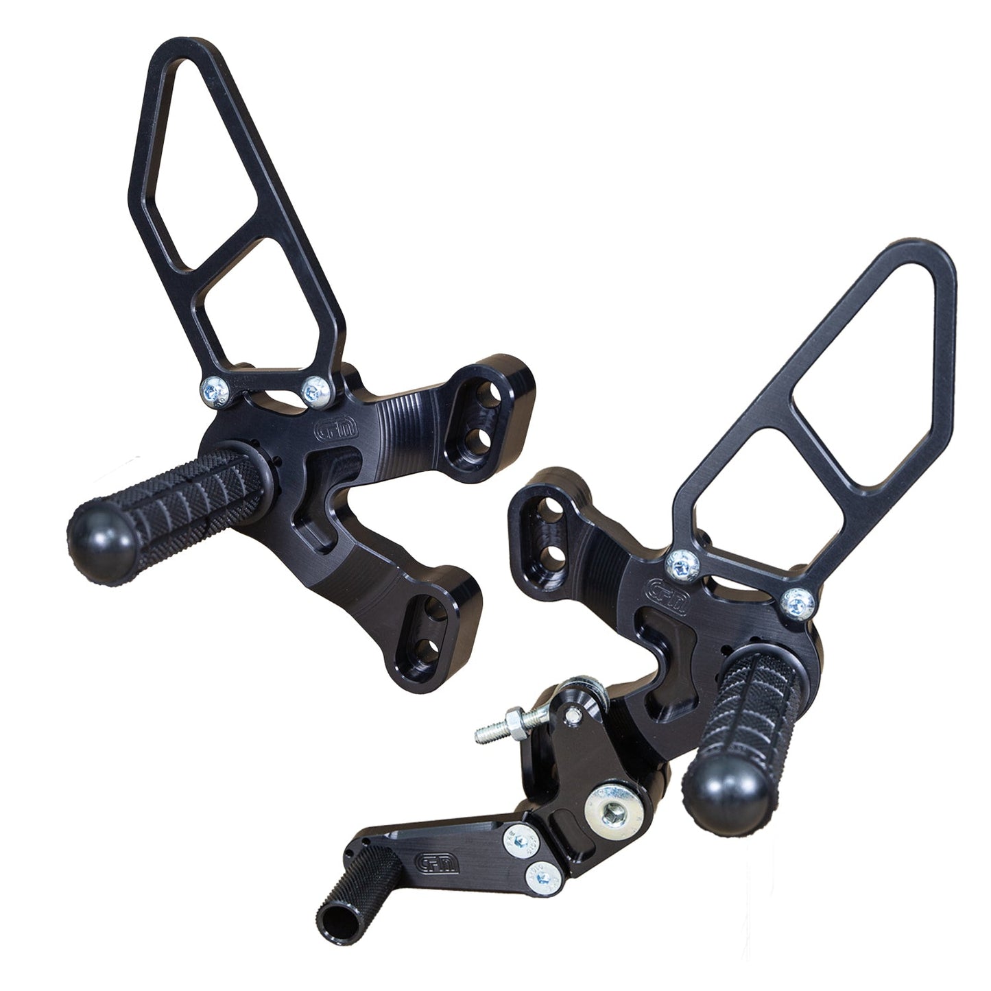 05-0641 Ducati 1198SP 2008-09 848 EVO 2011-13 Rearset GP w/Shift Pedal (Factory QS) - Woodcraft Technologies