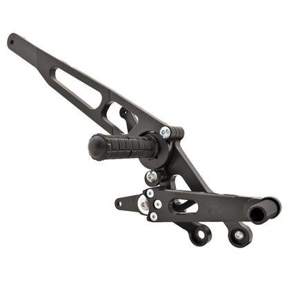 05-0652B Ducati Hypermotard 2013-15,  939 2016-18 Complete Rearset w/ Pedals - STD/GP Shift - Woodcraft Technologies