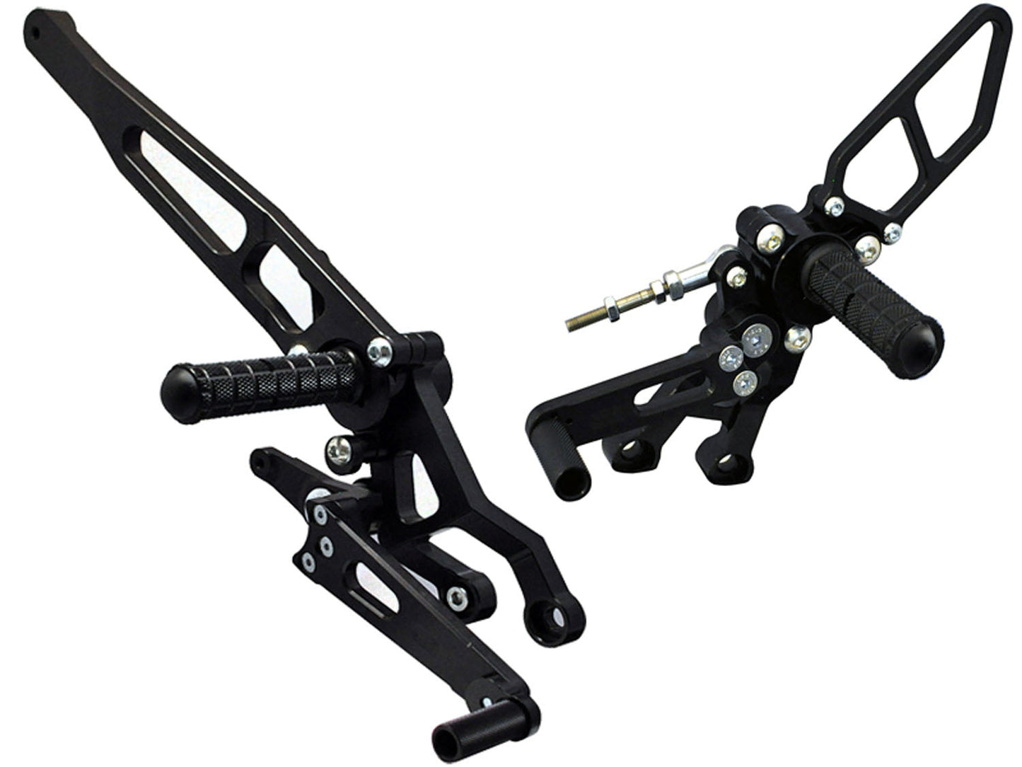 05-0652B Ducati Hypermotard 2013-15,  939 2016-18 Complete Rearset w/ Pedals - STD/GP Shift - Woodcraft Technologies