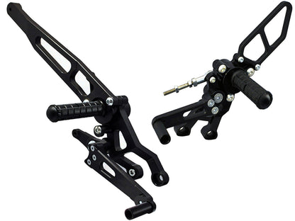 05-0652B Ducati Hypermotard 2013-15,  939 2016-18 Complete Rearset w/ Pedals - STD/GP Shift - Woodcraft Technologies
