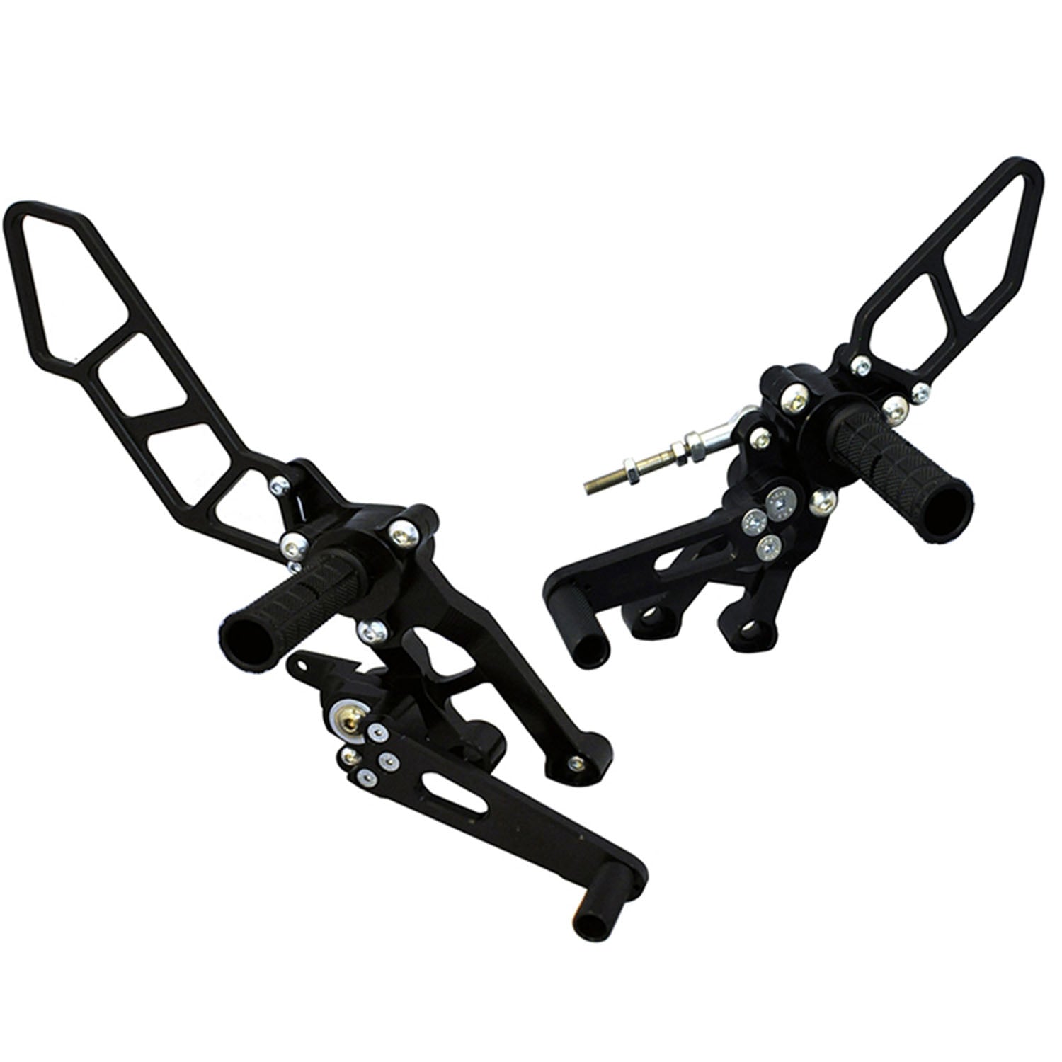 05-0654B Ducati Hypermotard 939 2016-18 Complete Rearset w/ Pedals - STD/GP Shift - Woodcraft Technologies