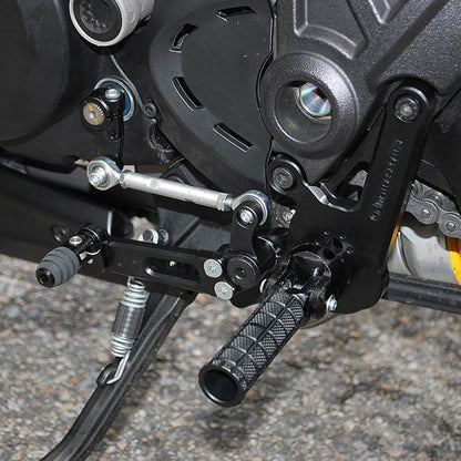05-0671B Ducati 1198 Diavel GP Shift Adjustable  Complete Rearset W/Pedals - Woodcraft Technologies