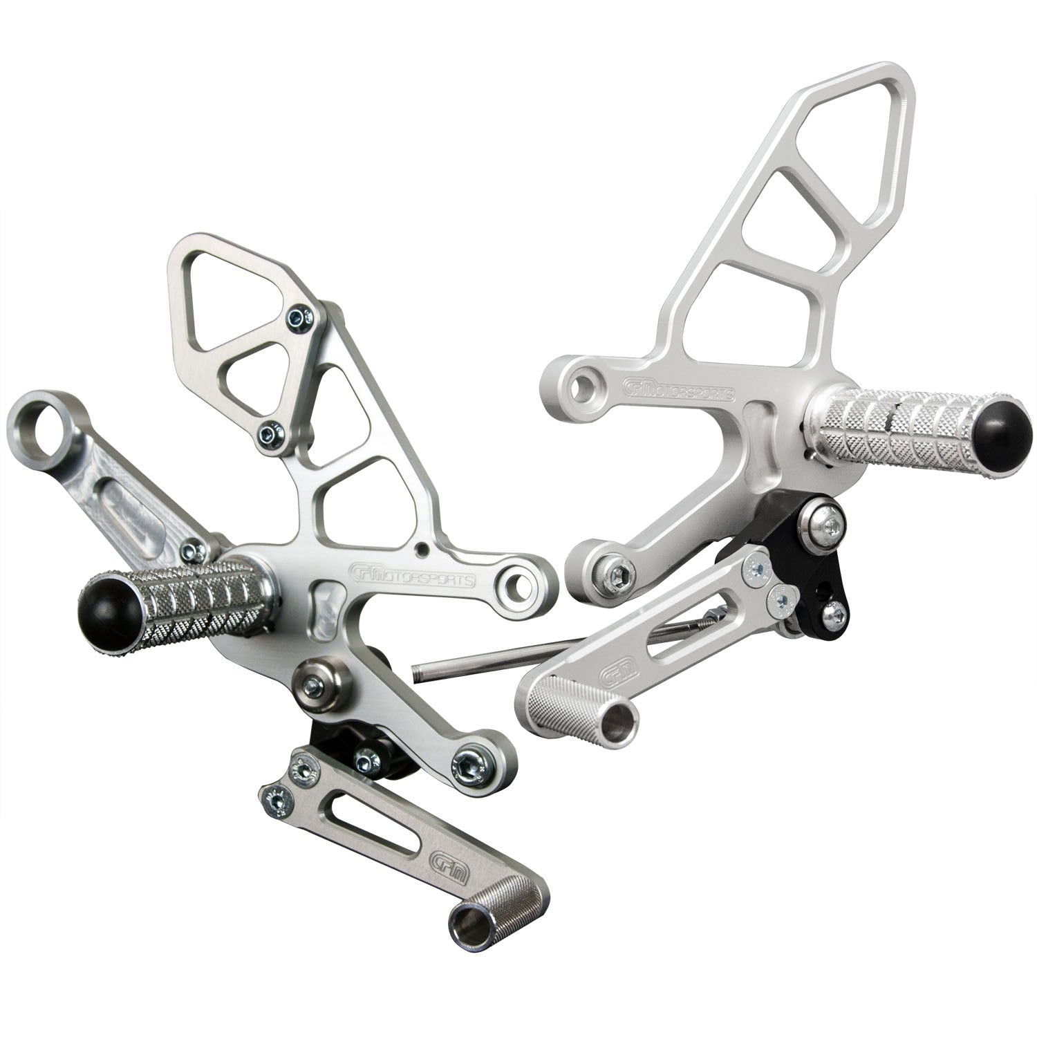 05-0744B Aprila RSV4 2017-20, Tuono V4 2017-20 Complete Rearset Kit w/ Pedals - STD Shift - Woodcraft Technologies