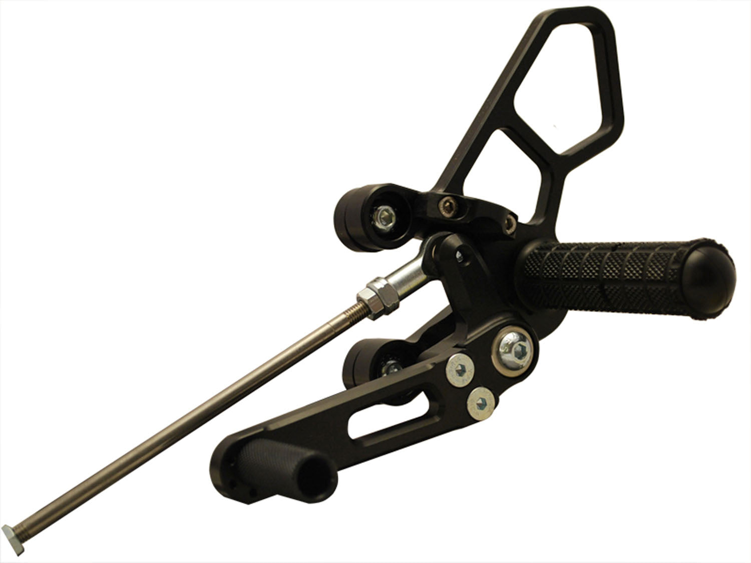 05-4227B Suzuki SV650 2003-09  Complete Rearset Kit w/ Pedals - GP Shift - Woodcraft Technologies