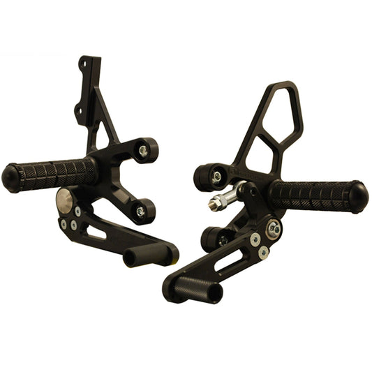 05-4227B Suzuki SV650 2003-09  Complete Rearset Kit w/ Pedals - GP Shift - Woodcraft Technologies