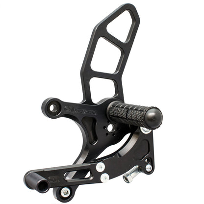 05-4229B Suzuki SV650  2017-20 Complete Rearset w/ Pedals - STD/GP Shift - Woodcraft Technologies