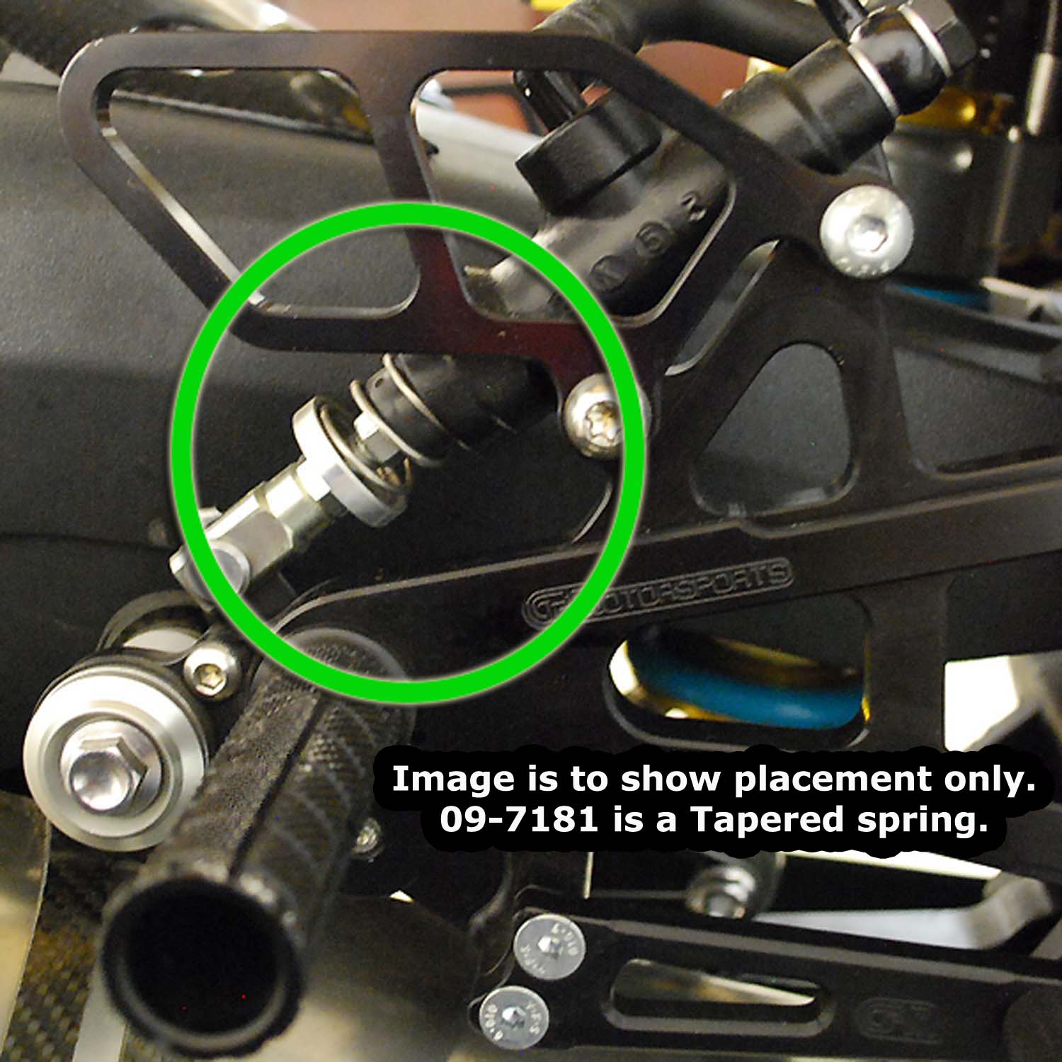 09-7181 Brake Pedal Return Spring - 1.81" Long, Kawasaki/Suzuki - Woodcraft Technologies