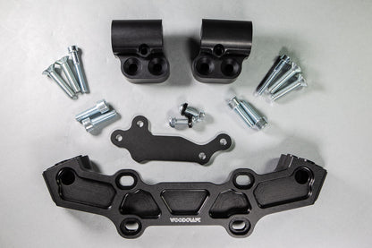 Clipon Adapter Plate w/ Std. Black Bars Yamaha FZ-09 2014-17, XSR900 2016-2020, FJ-09 2015-2016 - Woodcraft Technologies