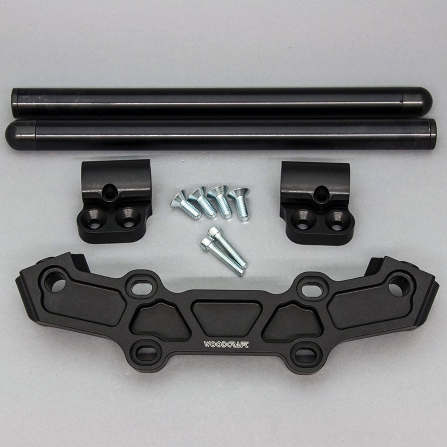Clipon Adapter Plate w/ XL Black Bars Yamaha MT-09 2018-20 - Woodcraft Technologies