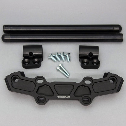 Clipon Adapter Plate w/ XL Black Bars Yamaha MT-09 2018-20 - Woodcraft Technologies